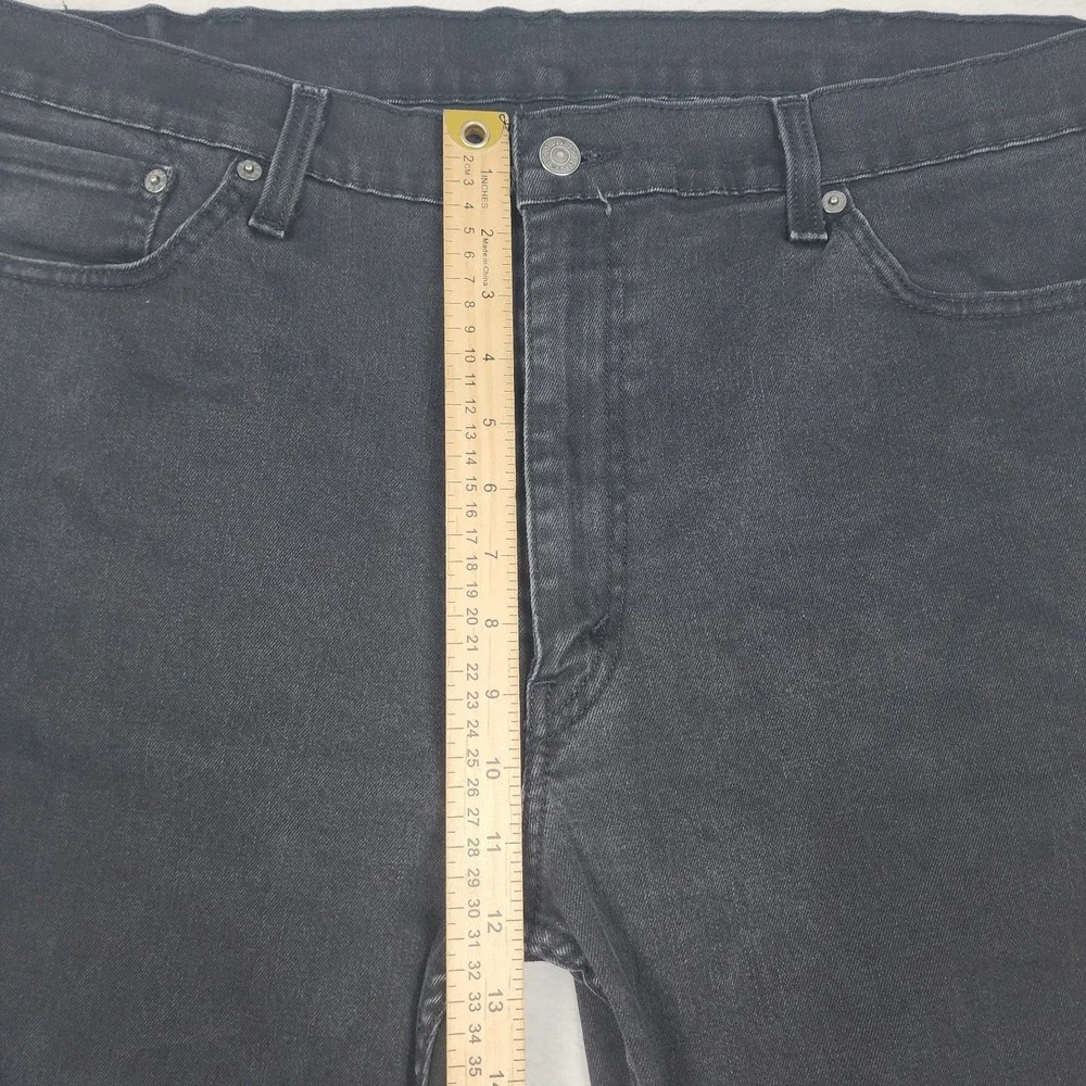 Levis 511 Jeans Mens 40x30 Black Slim Fit Stretch Denim Tapered Leg